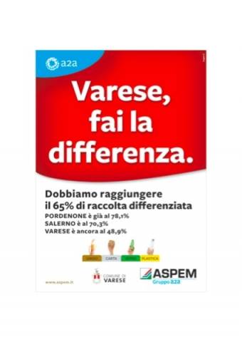 Cartellino giallo, rosso, verde per "Varese, Fai la differenza" (inserita in galleria)
