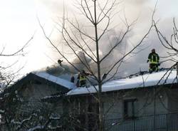 Incendio a Induno Olona (inserita in galleria)
