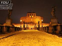 Una serata romana sotto la neve (inserita in galleria)