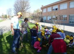 Bambini piantano alberi a Tradate (inserita in galleria)