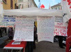 Il comitato No Tav a Varese (inserita in galleria)