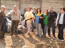 La raccolta dei rifiuti nei boschi di Gurone (inserita in galleria)