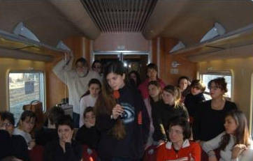 Studenti in viaggio verso Auschwitz (inserita in galleria)