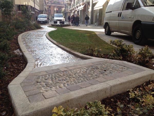 Un nuovo fiume nel centro di Busto (inserita in galleria)