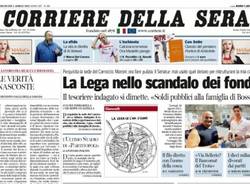 La Lega e le prime pagine (inserita in galleria)