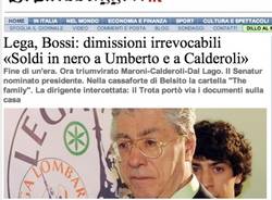 Le dimissioni di Bossi (inserita in galleria)