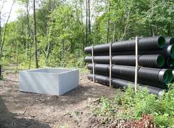 Frana di Somma, il cantiere "d'emergenza" (inserita in galleria)