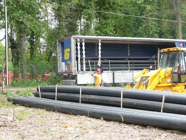 Frana di Somma, il cantiere "d'emergenza" (inserita in galleria)