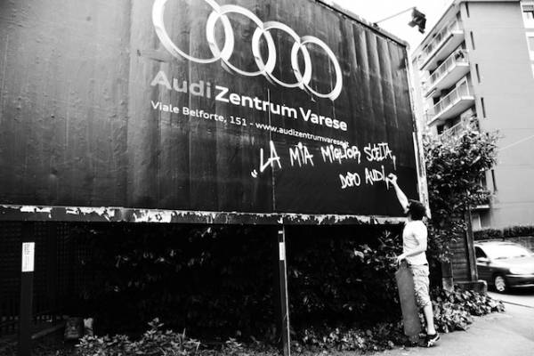 Graffitari in azione a Saronno (inserita in galleria)