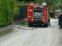 Incendio a Cazzago Brabbia (inserita in galleria)