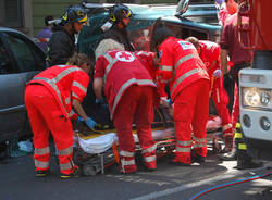 incidente busto arsizio viale lombardia