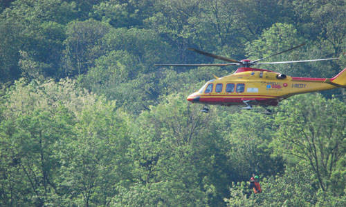 Soccorso nei boschi (inserita in galleria)