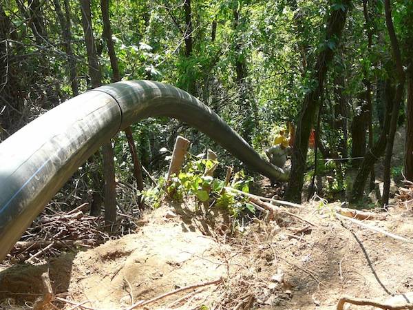 Un "serpente" per salvare la collina dalla frana (inserita in galleria)