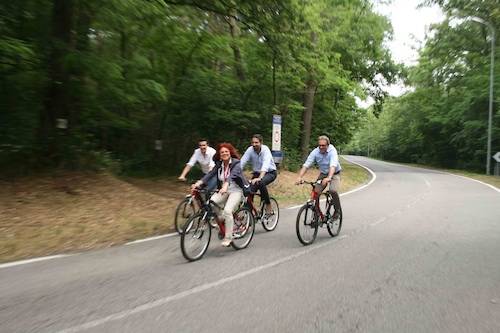 In bici al parco del Ticino (inserita in galleria)