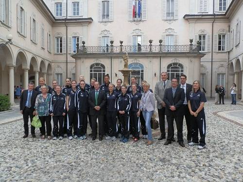 La nazionale australiana di basket femminile a Villa Recalcati (inserita in galleria)