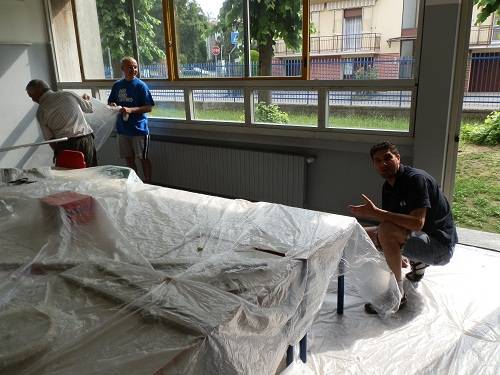 Papà imbianchini a Gurone (inserita in galleria)