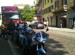 Tir bloccato in via Dandolo (inserita in galleria)