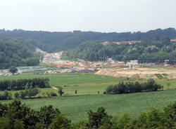 Pedemontana, il cantiere di Lozza da Vedano (inserita in galleria)