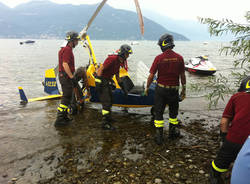 ammaraggio ultraleggero velivolo germignaga lago maggiore