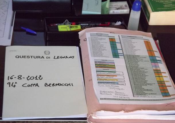 Meeting al Commisariato di Legnano per la Coppa Bernocchi