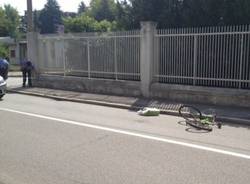 Ciclista travolto a Gallarate (inserita in galleria)