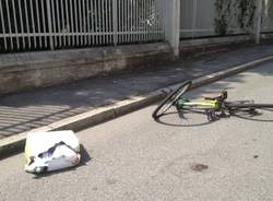 Ciclista travolto a Gallarate (inserita in galleria)