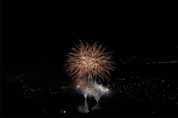 Fuochi d'artificio a Laveno (inserita in galleria)