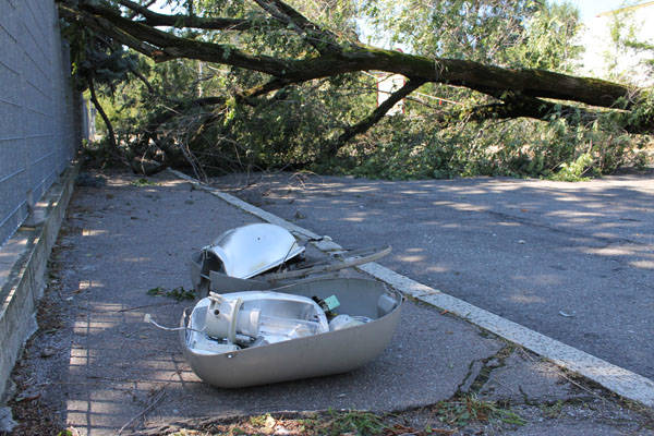 Il giorno dopo la tempesta a Busto Arsizio (inserita in galleria)