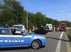 incidente stradale superstrada 336 malpensa cardano al campo polizia 