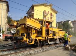 Lavori sulla ferrovia a Gazzada (inserita in galleria)