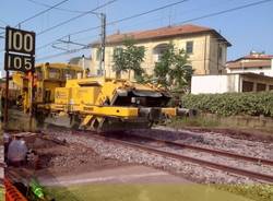 Lavori sulla ferrovia a Gazzada (inserita in galleria)