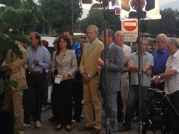 Diretta televisiva dal campeggio di Azzate (inserita in galleria)