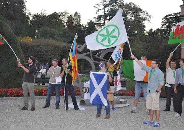 Europei, il blitz dei Giovani Padani (inserita in galleria)