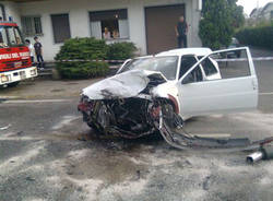 Incidente con tre auto a Oggiona (inserita in galleria)