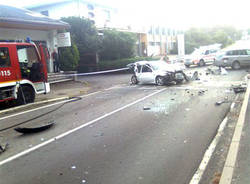 Incidente con tre auto a Oggiona (inserita in galleria)