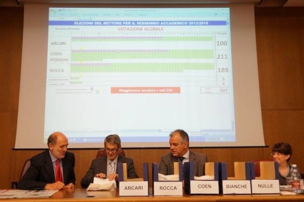 Università: lo spoglio delle schede (inserita in galleria)