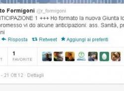 Formigoni e Twitter (inserita in galleria)