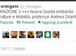 Formigoni e Twitter (inserita in galleria)
