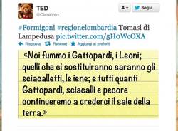 Formigoni insultato su Twitter (inserita in galleria)