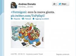 Formigoni insultato su Twitter (inserita in galleria)