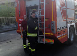 Incendio in una ditta di San Macario (inserita in galleria)