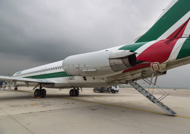 L'ultimo volo dell'MD82 di Alitalia (inserita in galleria)