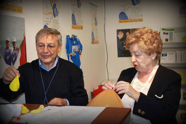 Noemi Cantele ed Elia Luini in fiera (inserita in galleria)