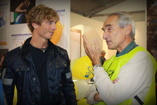 Noemi Cantele ed Elia Luini in fiera (inserita in galleria)