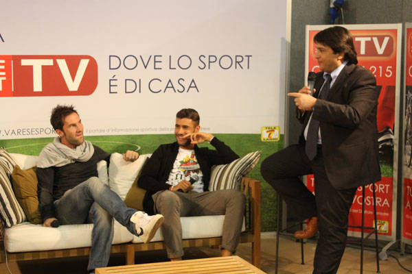 Polha, Paragone e i campioni del Varese in fiera (inserita in galleria)