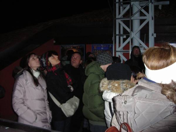 Studenti a lezione all'osservatorio di Tradate (inserita in galleria)