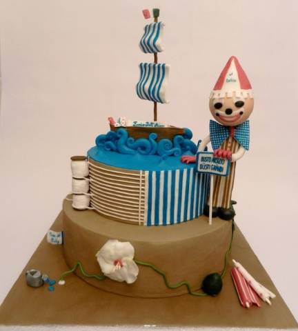 Cake design dedicato a "Busti Grandi" (inserita in galleria)