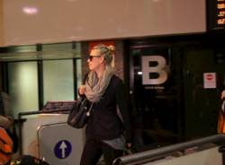 Maria Sharapova a Malpensa (inserita in galleria)