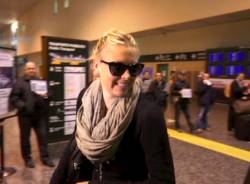 Maria Sharapova a Malpensa (inserita in galleria)