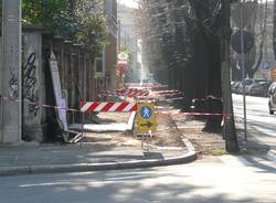 pista ciclabile via leonardo da vinci gallarate lavori